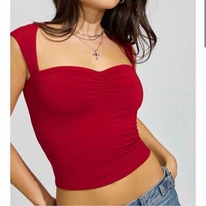 Garage Scarlet Ruched Crop Top